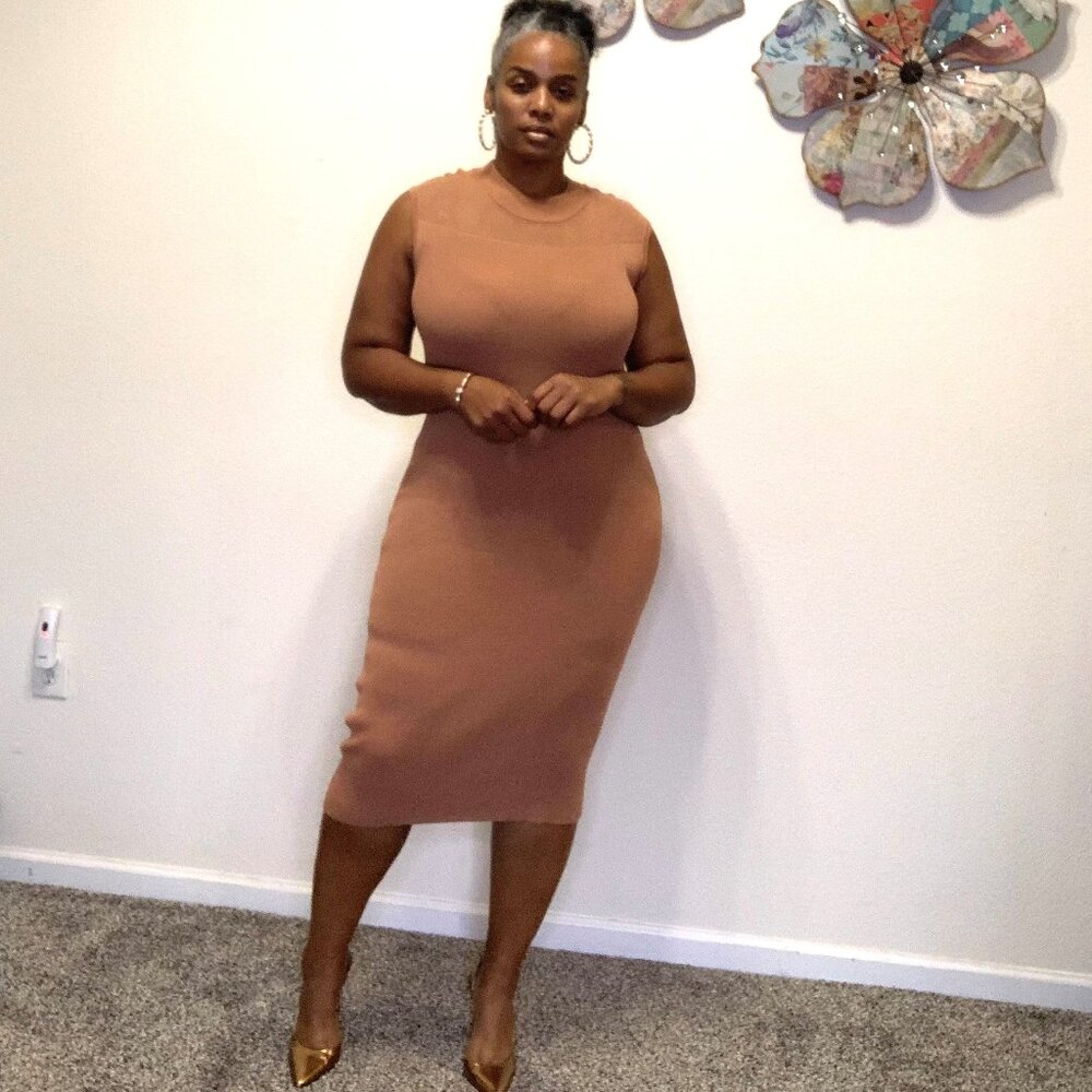 Brown Casual Dress